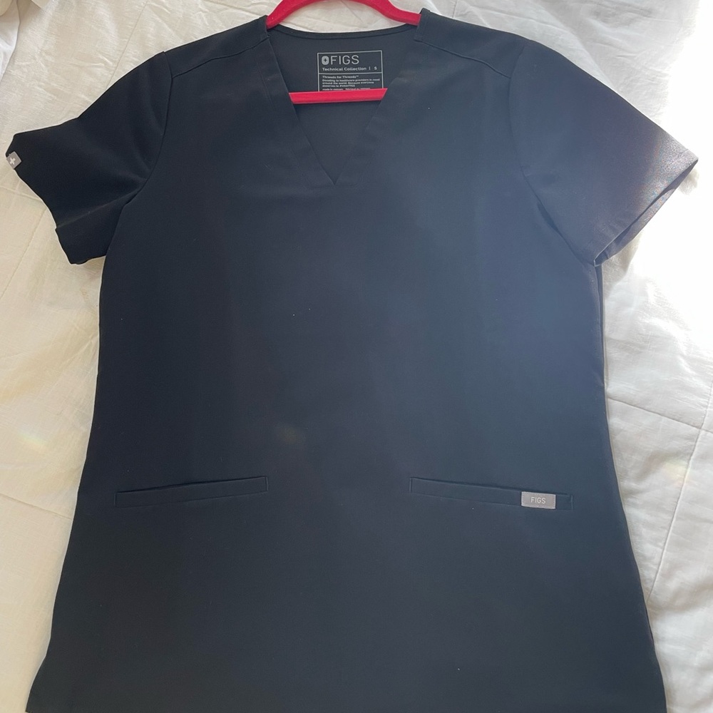 Black Figs Scrub Top